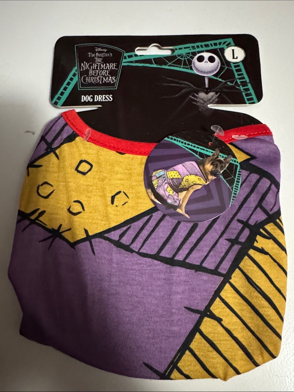 The Nightmare Before Christmas Sally Patchwork Dog Dress - Multicolor (L)